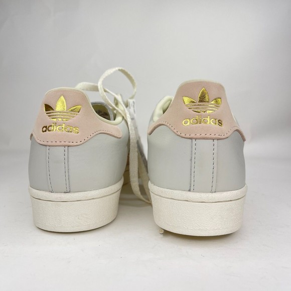 Adidas Mens Originals Superstar Grey Pink Lifestyle Shoes Size 8 H00167 main image 6